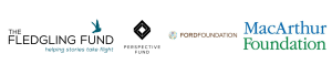 The Fledgling Fund logo, Ford Foundation, Perspective Fund logo, MacArthur Foundation logo